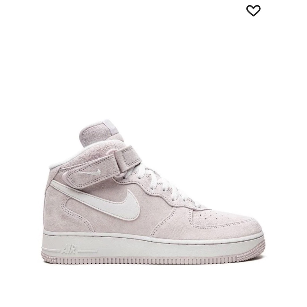 Nike suede pale pink high tops